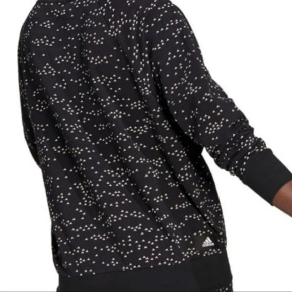 Adidas Winners Crew Rare Black and White Logo Women's Sweatshirt Size S - Picture 4 of 9